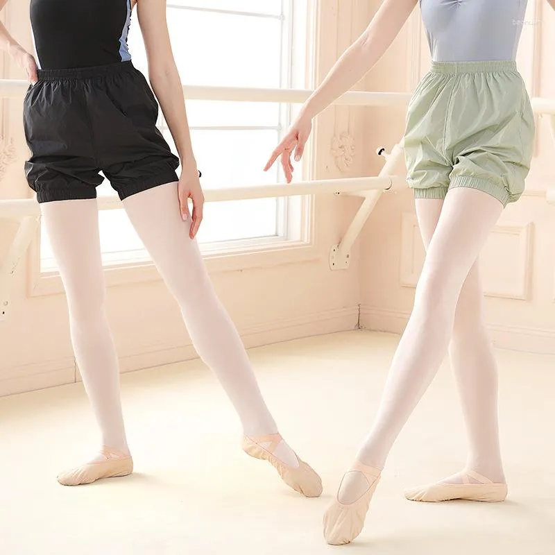 Roupas de palco Calções de dança para balé Calças de aquecimento folgadas Cintura elástica Calças de moletom para ioga Meninas Adulto Calças de jogging Calças de treino de náilon