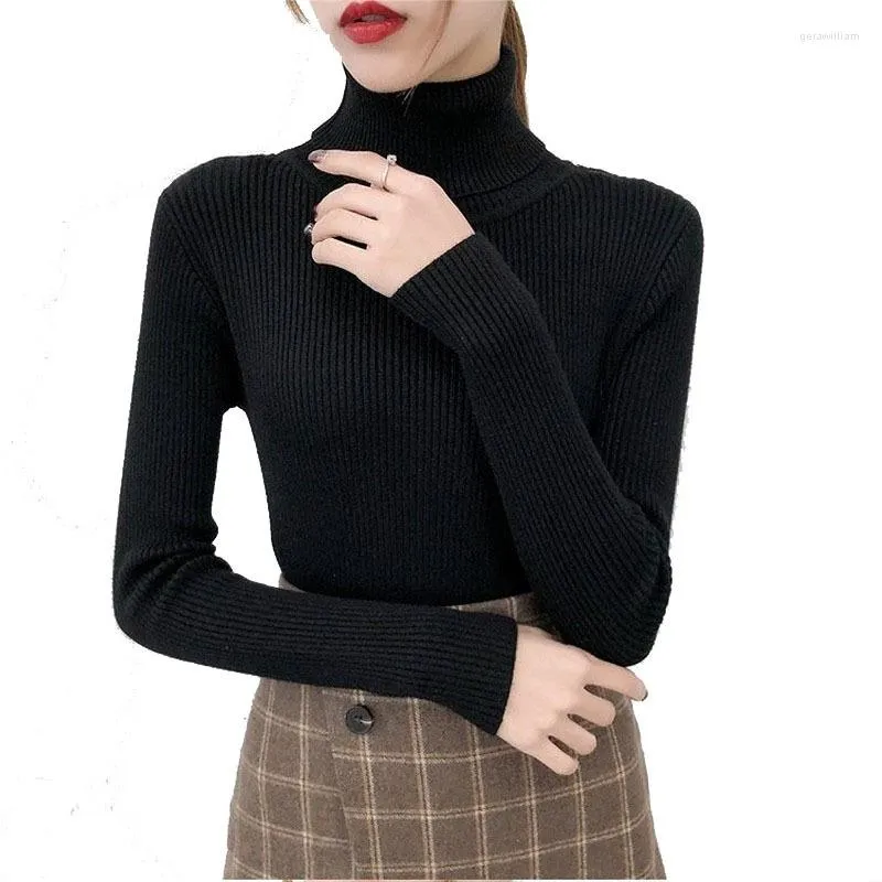 2023 Bonjean Turtleneck Knitted Sweater Jumper Top With Turtleneck