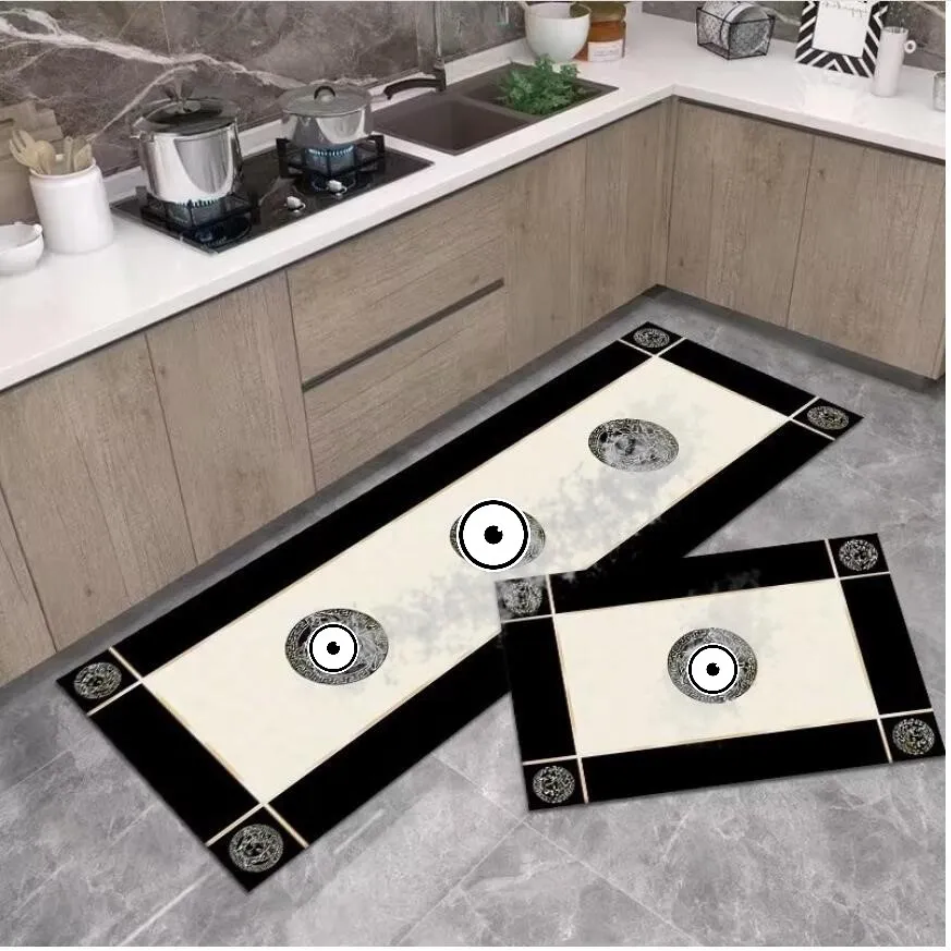Europejski styl listu drukowane dywan hotelowe maty do drzwi łazienka kuchnia miękka gruba mata podłogowa Długie dywany