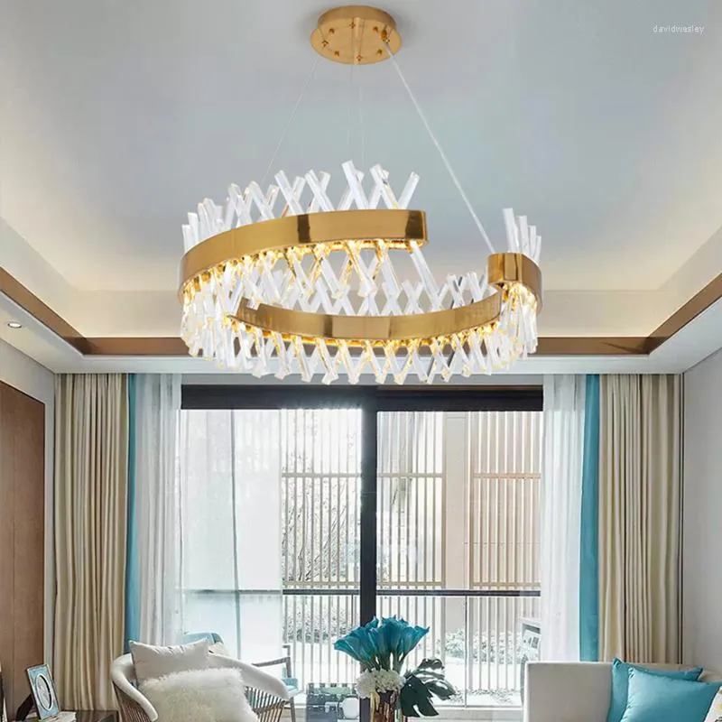 Żyrandole el lobby ślubne salon duży dekoracyjny wiszący jasny złoty dom mosiądzu nowoczesny luksusowy żyrandol ze stali nierdzewnej