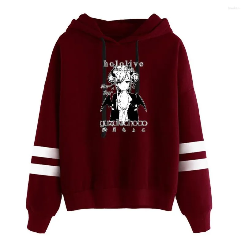 Herren Hoodies Gedruckt Cool Yuzuki Choco Vtuber Hololive Hoodie Sweatshirts 2023 Herbst Winter Brief Pullover