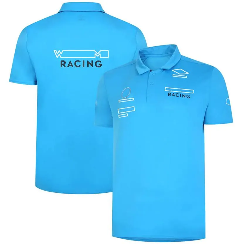 2022 Summer New F1 Racing Suit T-Shirt Formula One Team Polo Shirt Sleeved Sleeved Compans 319y