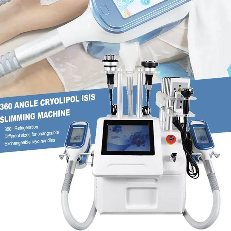 360 hoek Cool beeldhouwen Cryo cryolipolysis afslanken machine lipo laser Cryotherapie vet bevriezen Apparaat Body Cellulitis verwijdering schoonheidssalon apparatuur