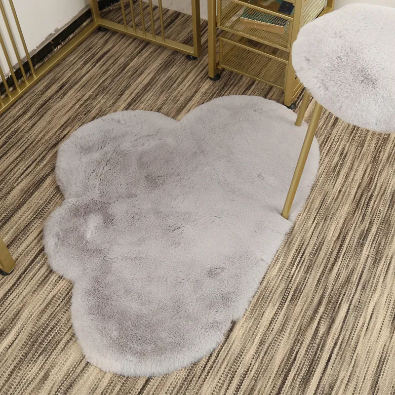 Nuage forme tapis tapis tapis pour salon fausse fourrure tapis enfants chambre Shaggy zone tapis moderne tapis décor à la maison