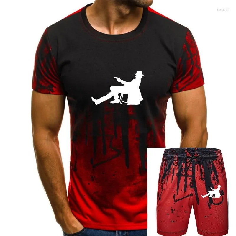 Мужские спортивные костюмы Raylan Givens пистолетный силуэт искусство оправдано вдохновленная телевизионная футболка