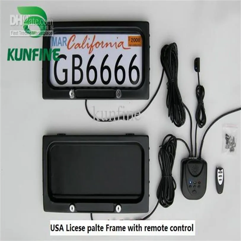 USA Car Cool Licence Plate Frames With Remote Control Car Licence