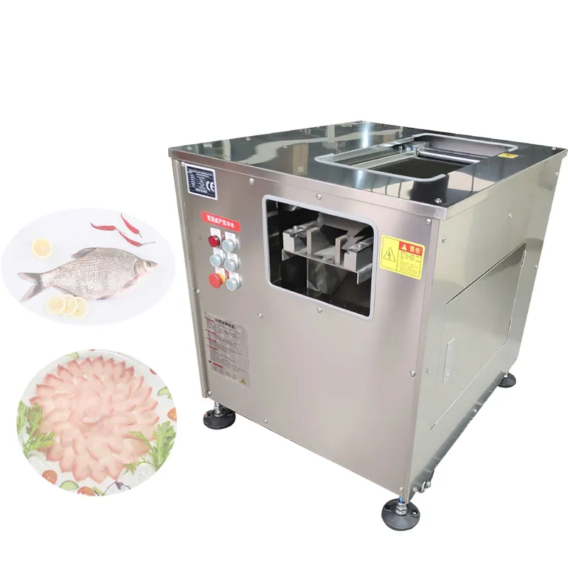 Elektrische Multifunktions-Schrägschneidemaschine für Fischfilet, kommerzieller Schinken-Schweineleberschneider