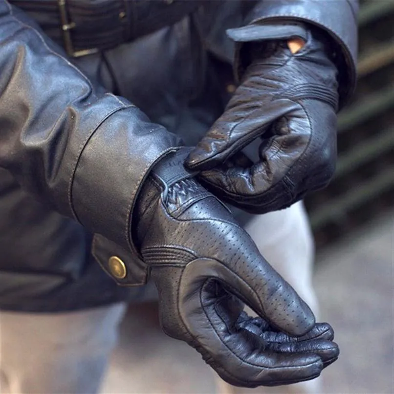 WILLBROS écran tactile moto VTT descente cyclisme équitation moto cuir véritable gants Dain194j