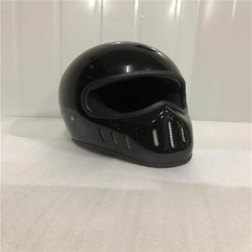 Nowy retro motocyklowy hełm Cafe Racer Full Face Moto Helmet Classic Model z zatwierdzoną kropką Motorbike2725