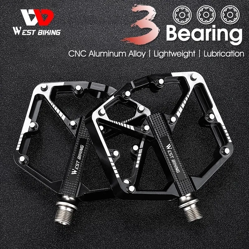 Pédales de vélo Ultraléger 3 Roulements Pédale Vélo Pédale De Vélo Antidérapant CNC BMX VTT Vélo De Route Pédale Vélo En Alliage D'aluminium Vélo Accessoires 230725