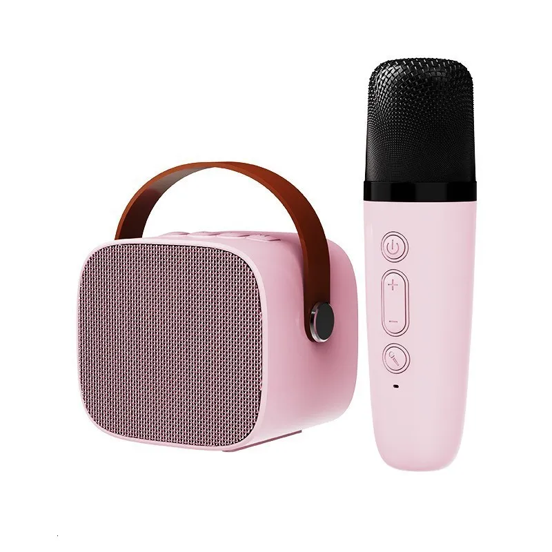 Microphones Mini Wireless Mic Bluetooth Small Speaker Outdoor Portable Karaoke Microphone Audio All in one Microphone Subwoofer 230725