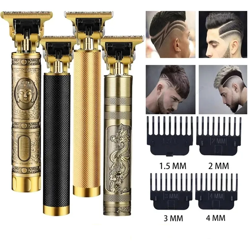 T9 USB Electric Hair Clipper för män Hårklippmaskin Uppladdningsbar man Shaver Trimmer Barber Professional Beard Trimmer Wholesale
