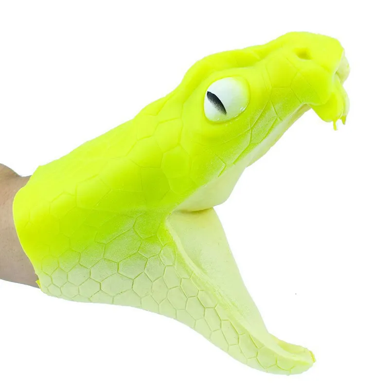 Plush Animal Puppets: Realistic Snake Hand Puppet For Storytelling ...