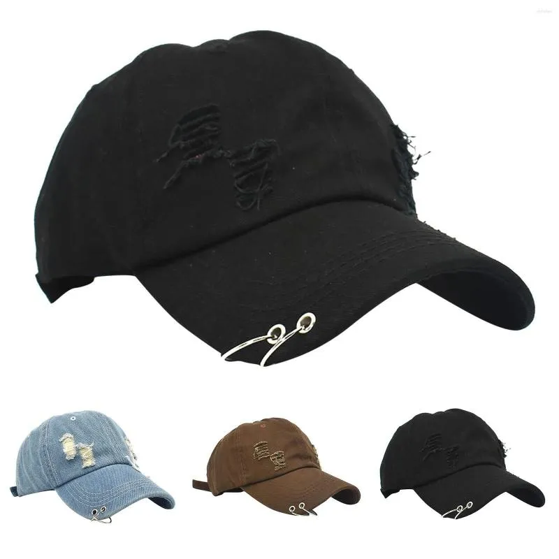 Boll Caps Female Hat Cowboy Hoop Broken Baseball Cap koreansk version av Duck Fashion Sun Visor Plain Men Pack