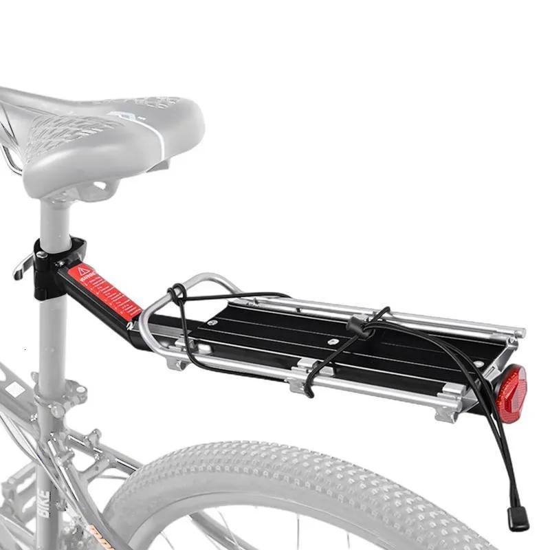 Bike Frames MTB Road Bike Cargo Rack With Rear Light Quick Release Bicycle Rear Rack Universal Alloy Bicycle Luggage Carrier For Cycling 230725