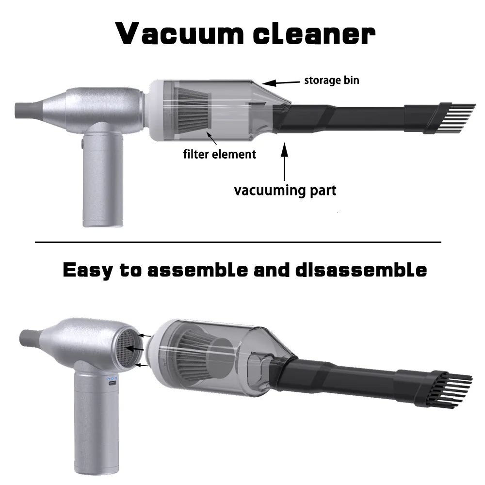 Mini Jet Turbo Fan Electric Air Duster Keyboard Vacuum Cleaner for Computer  and Car