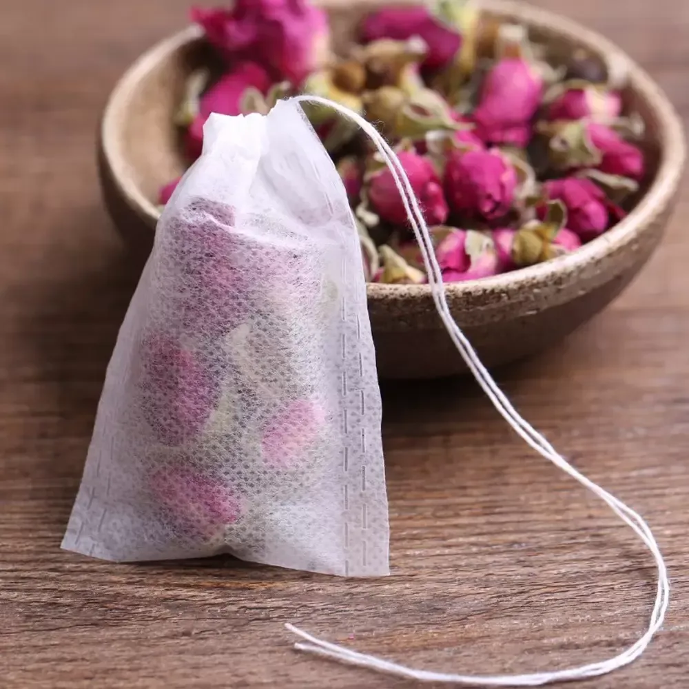 1000Pcs/Lot Tea bags 9 x 10 CM Empty Scented Tea Bags With String Heal Seal Filter Paper for Herb Loose Tea LL