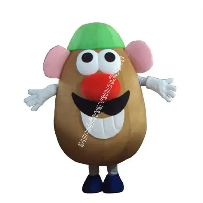 Mr. Potato Head Mascot Costumes Mascot Costume Top Cartoon Anime Theme Character Carnival Unisex vuxna storlek Jul födelsedagsfest utomhus outfit kostym