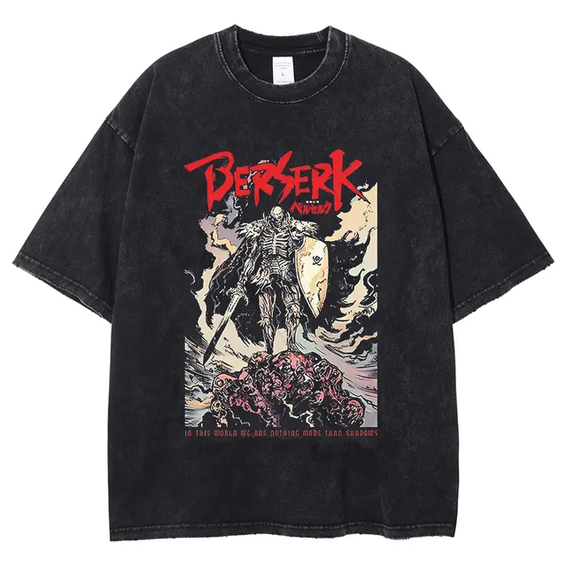 Wholesale Berserk Mens Oversized Anime T Shirt Japanese Anime Graphic Print, Washed, Hip Hop Streetwear, Casual Cotton Short Sleeve Tee For Summer Style #230725 From Yujia04, $9.36 | DHgate.Com Wholesale Berserk Mens Oversized Anime T Shirt Japanese Anime Graphic Print, Washed, Hip Hop Streetwear, Casual Cotton Short Sleeve Tee For Summer Style #230725 From Yujia04, $9.36 | DHgate.Com