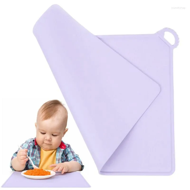 Table Mats Children Silicone Placemats Toddler Mat For Dining Non-slip Kids Meal Time Babies Toddlers