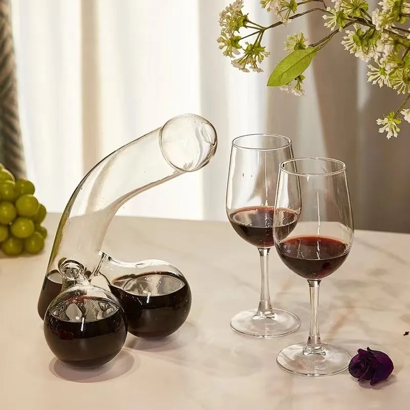 Wholesale Innovative Crystal Glass Snake Shaped Wine Decanter