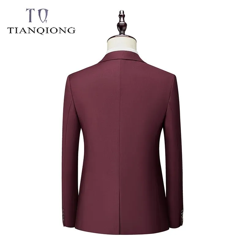 Suits Men Suit 2021 Spring and Autumn High Quality Custom Business Suit Threepiece Slim Large Size Multicolor Suit Twobutton Suit