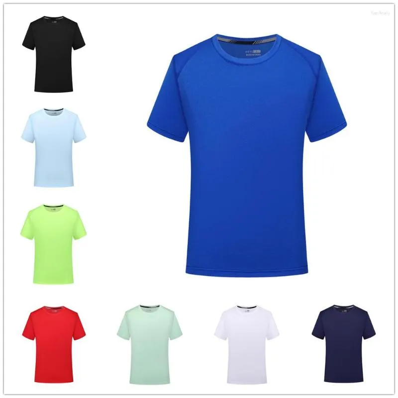 Herr t shirts 24 sommar män vatten kub rund hals fast färg skjorta svett-absorberande andningsbara par utomhus sport topp snabb torr