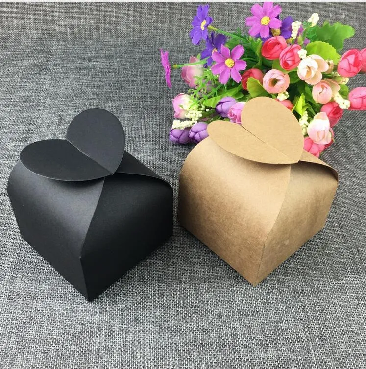 Gift Wrap 60pcs Kraft Boxes Paper Box Handmade Soap Craft Wedding Party Favor Macarons Packaging Brown