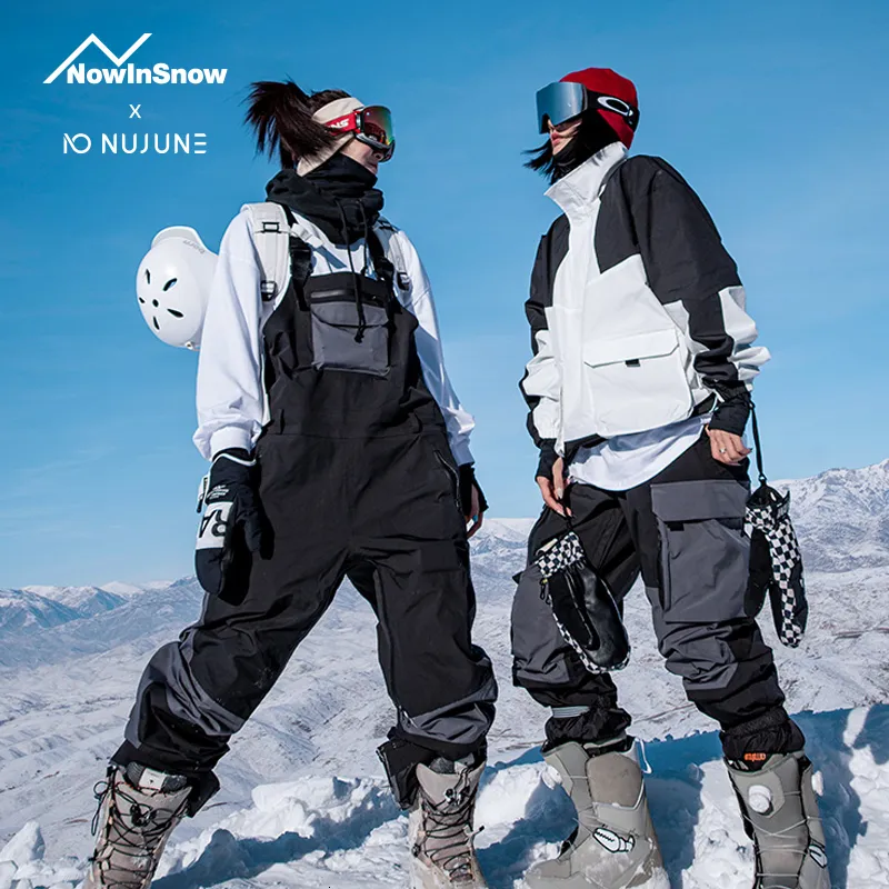 Other Sporting Goods Snowboard Ski Pants Windproof Winter SnowboarContrast Overalls Back Suspenders Allinone Men Women Outdoor Skiing 230726