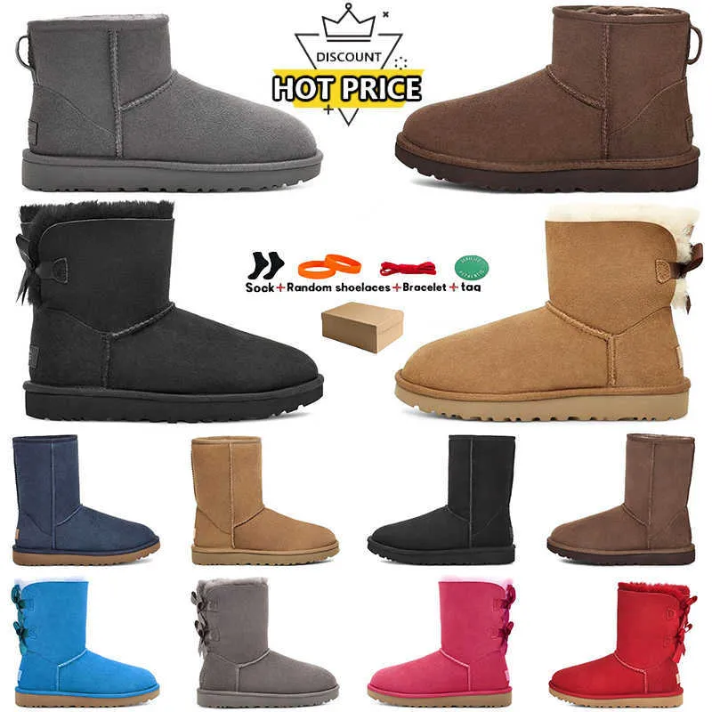 Vente chaude Designer Mode Uggss Bottes fourrure femmes diapositives australie Broderie Lady Plate-forme Plage Talon Haut Casual Chaussures Taille 35-45 avec boîte