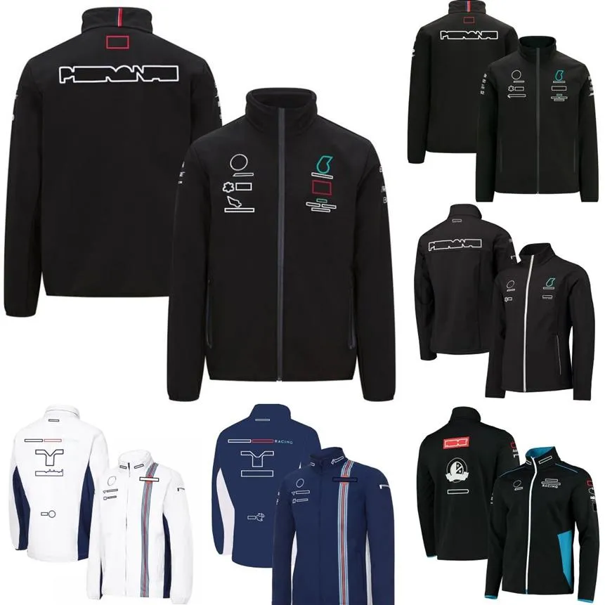 F1 Drivers Jackor Formel 1 Team Sweatshirt Jacket Autumn and Winter Racing Suit Uniform Jacket Men's Casual Zip Up Windbreak2853