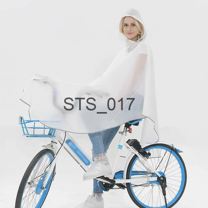 레인 코트 안전 반사 가장자리 자전거 비옷 레인 코트 비 코트 판초 후드 방풍 우비 케이프 모빌리티 자전거 커버 사용