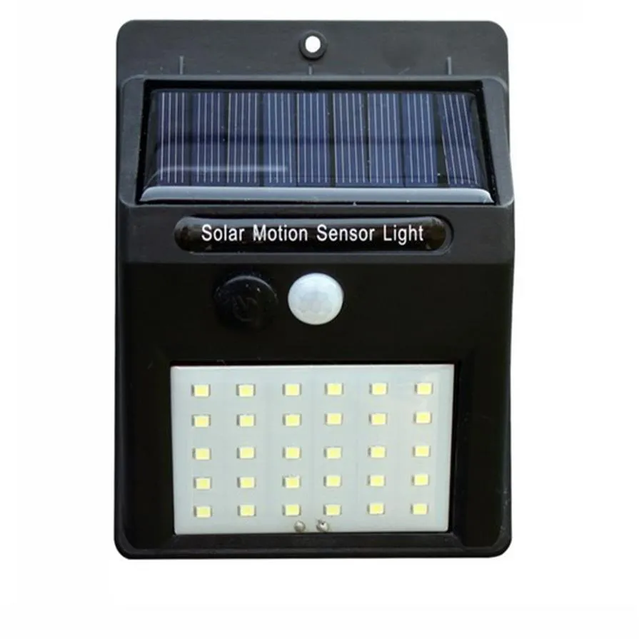 Lâmpada de parede de carregamento solar 30LED lâmpada de parede de indução de corpo humano ao ar livre, jardim, jardim, iluminação, triângulo, iluminação pública, 192I