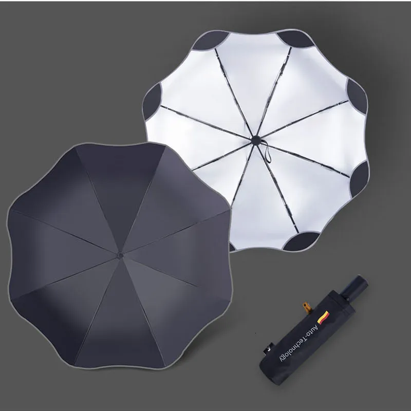 우산 자동 우산 방지 방지 전 3 개 접이식 남성 여성 파라 졸 Sun umbrella women windproof umbrella for Men Business 230727