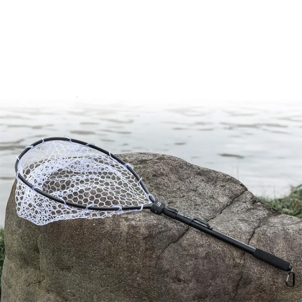 Telescoping Retractable Fishing Net LEO 45 85cm Foldable Landing Tent Pole  For Fly Fishing Tackle From Zhong07, $22.48