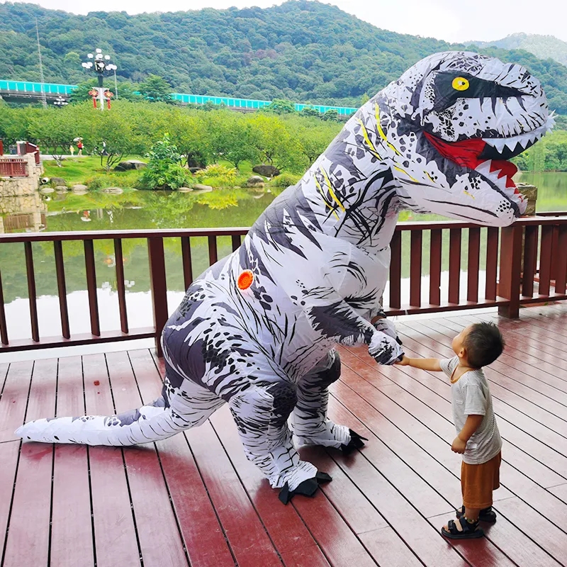 Traje tem tico Ni os adultos T Rex Trajes de dinosaurios inflables Traje Vestido Fiesta de anime Cosplay Carnaval Disfraz de Halloween para hombre