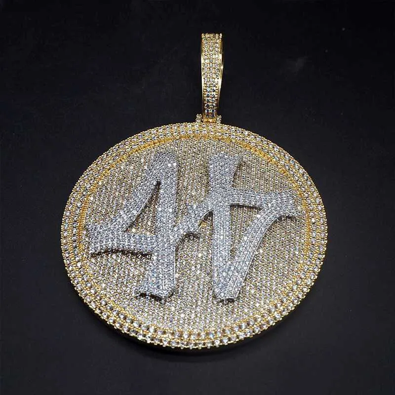 Designer Jewelry 2023 Iced out Nome personalizzato Pendant Nome targhetta hip hop cz cimicla di diamanti moissanite Lettere personalizzate Collana a ciondolo