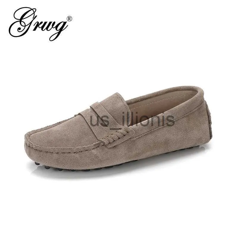 Sukienka buty grwg buty kobiety oryginalne skórzane wiosenne buty płaskie butę swobodne mokasyny na damskie buty butów moccasins dama butów jadących j230727