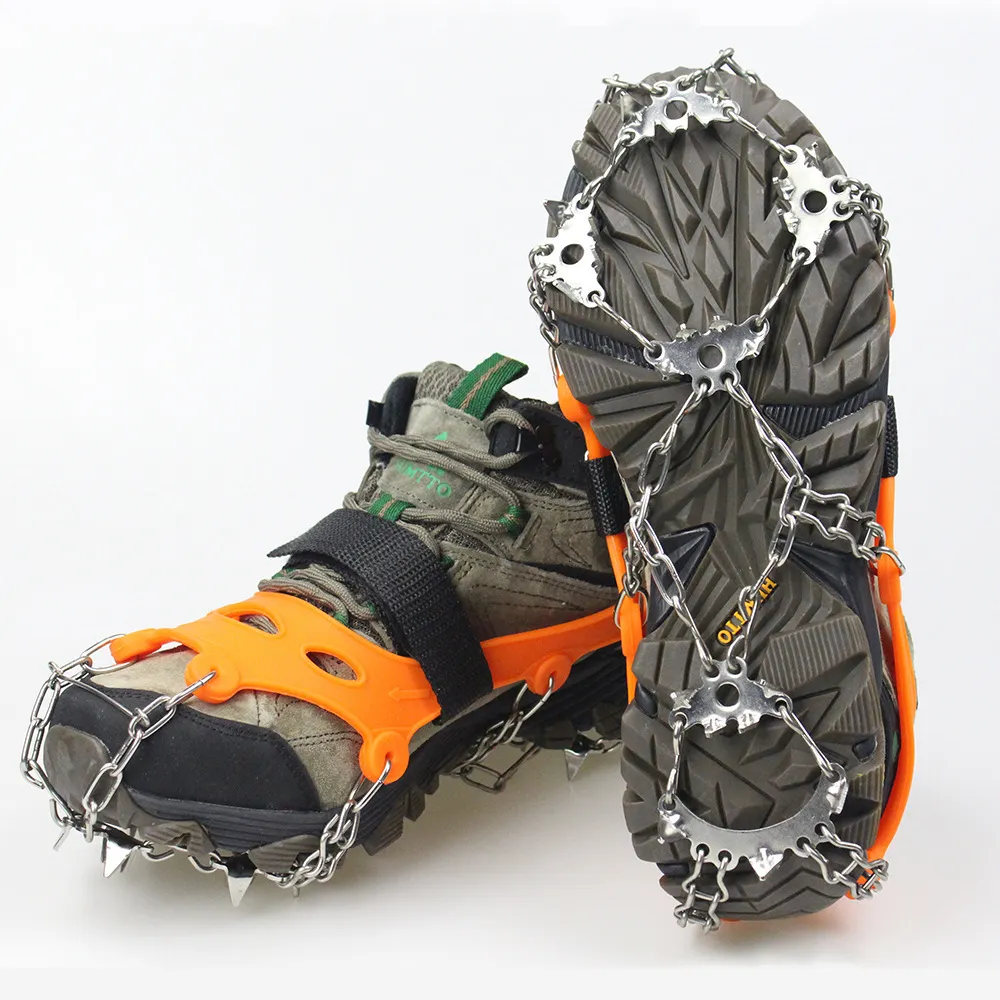 Climbing Ropes 19 23 Teeth Crampons Ice Snow Shoes Boots Traction Cleats Stainless Steel Anti Slip Grips Walking Hiking Accessories 230726 From 13 3 DHgate