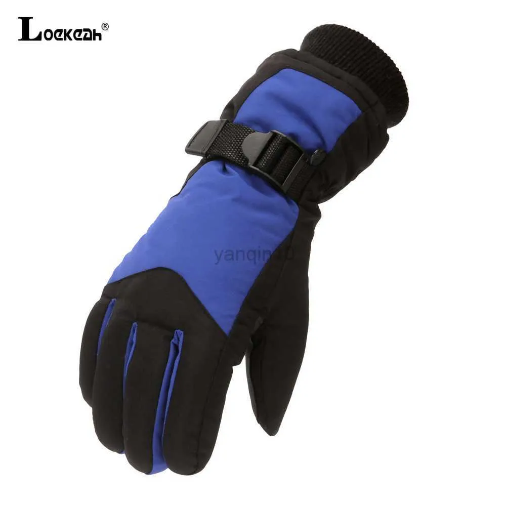 Ski Gloves Winter Outdoor Ski Winter Sports Gloves Men Women Warm Windproof Hiking Riding Motorcycle Thermal Gloves Full Finger HKD230727
