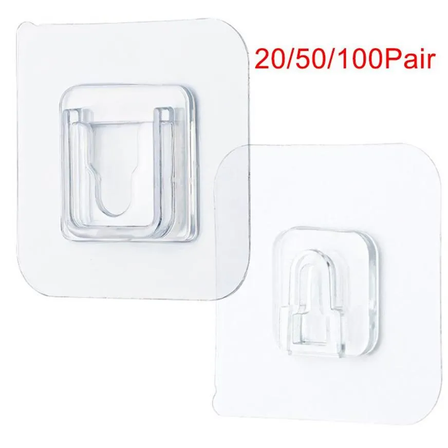 Double Sided Adhesive Removable Adhesive Hooks 100/50/Transparent Suction  Cup Sucker Hook Waterproof & Reusable From Cffzz, $13.75