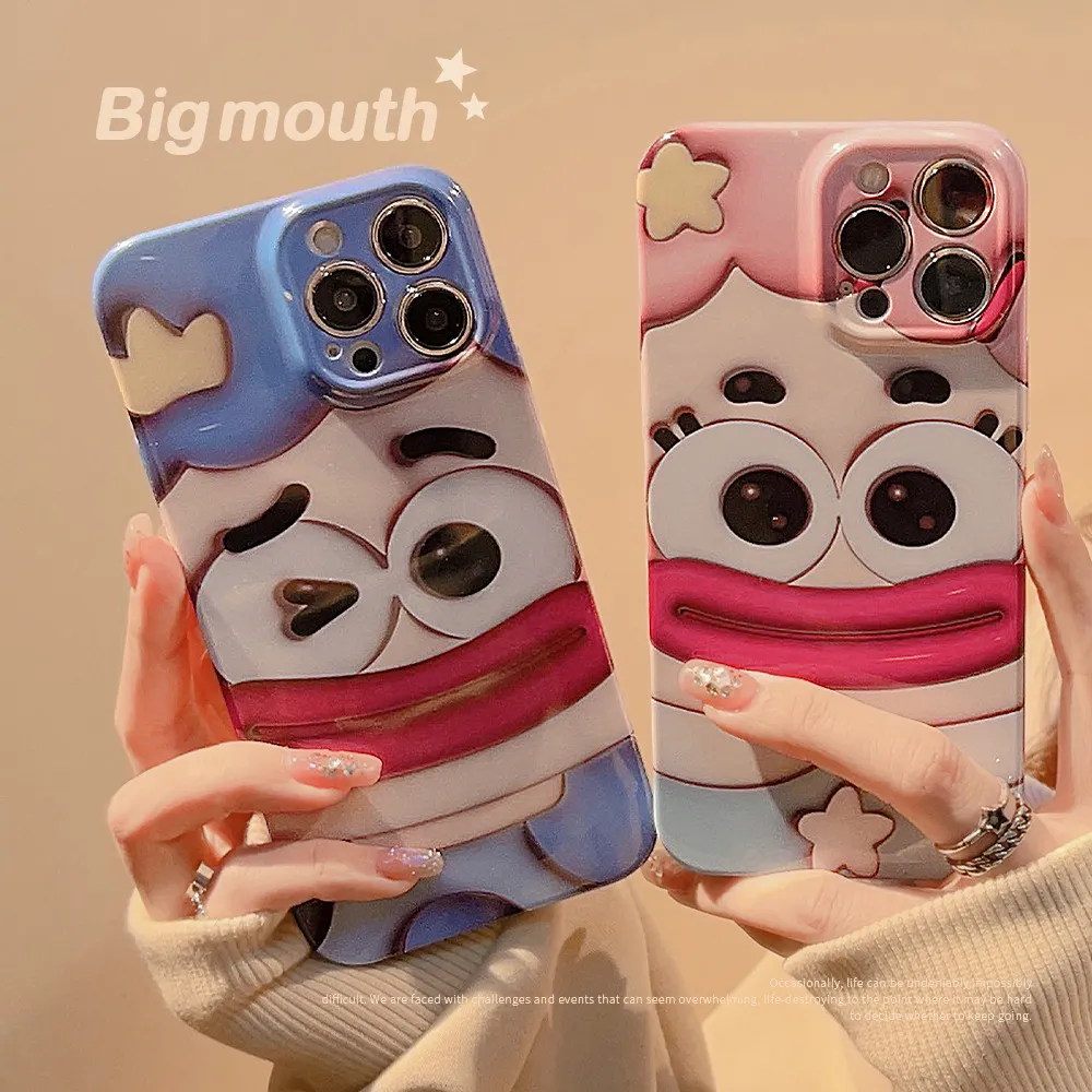 3D Funny Couple Phone Case Suitable for 14 12/11 Xs Smooth Surface 8 13promax