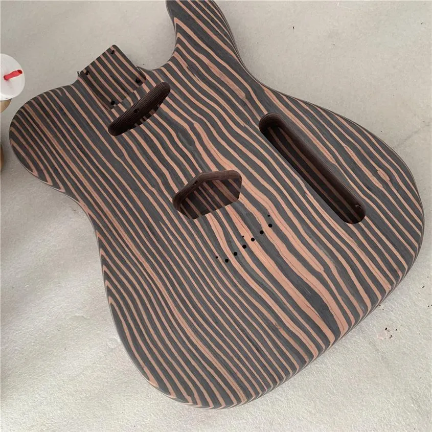 zebra wood TL guitar body one piece wood body no painting200p