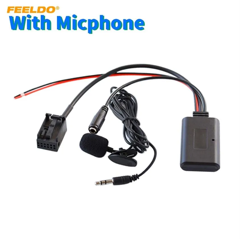 FEELDO Car Audio 12Pin Wireless Bluetooth Module Receiver AUX Cable For BMW MINI COOPER E39 E53 X5 Z4 E85 E86 X3 E83 Music AUX Ada273E