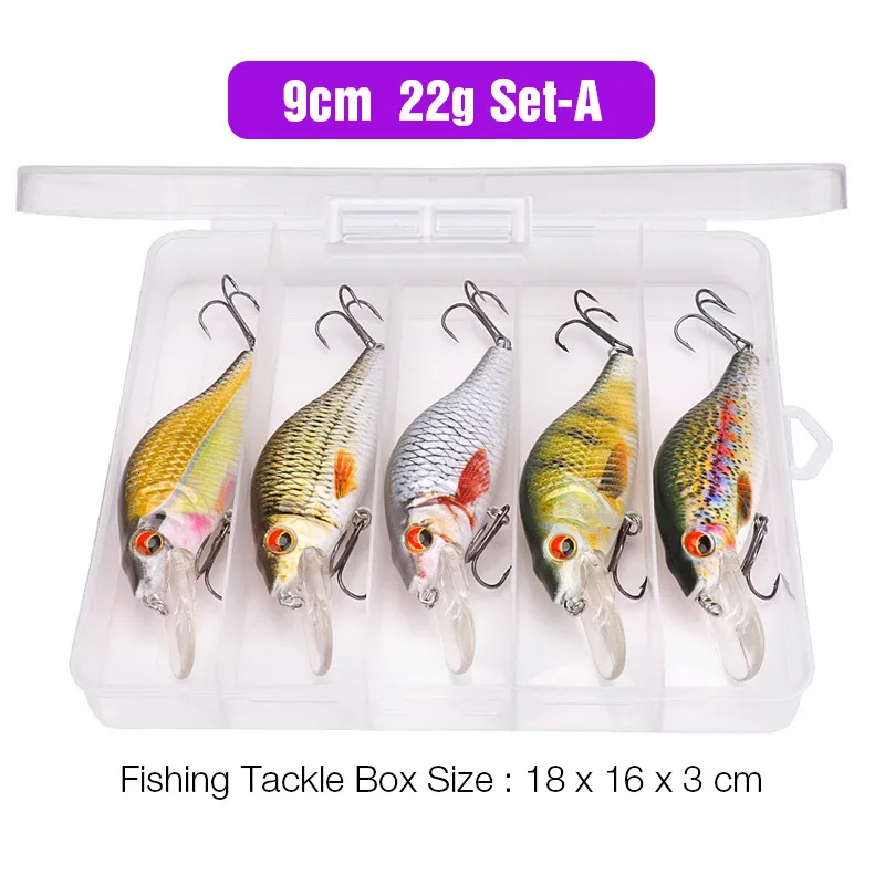 Baits Lures TREHOOK Floating Minnow Wobblers Fishing Lure Set 5cm/7cm/9cm  Minnow Lures Hard Bait For Pike Crankbaits Fishing Tackle Box 230727 From  Shu09, $13.26