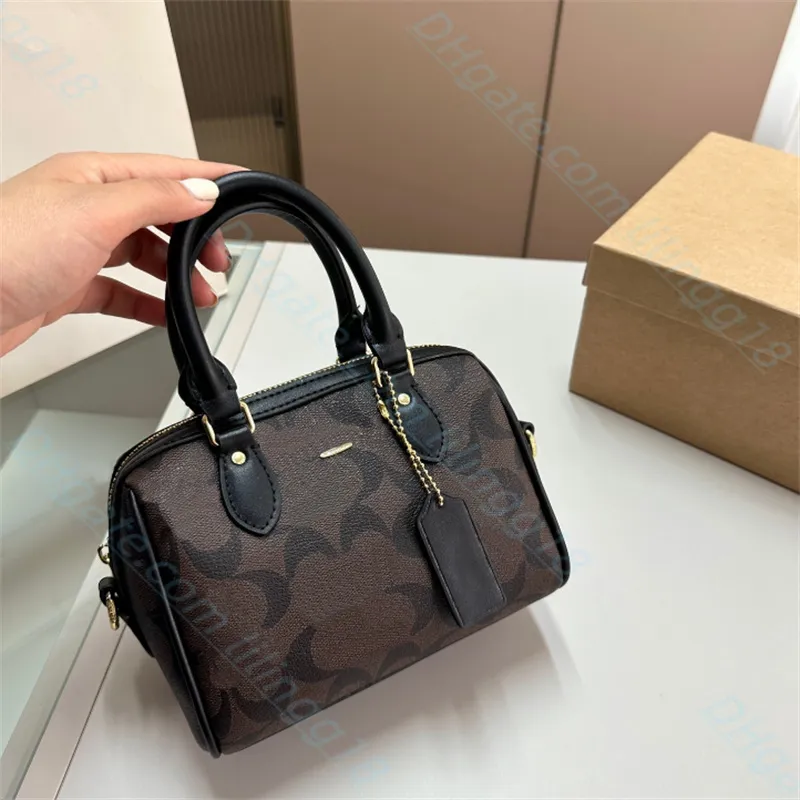 Hochwertige Mini-Boston-Taschen Top-Designer-Umhängetasche Männer Frauen Umhängetaschen Handtasche Leinwanddruck Kissentasche Clutch Totes Hobo-Geldbörsen Brieftasche Großhandel