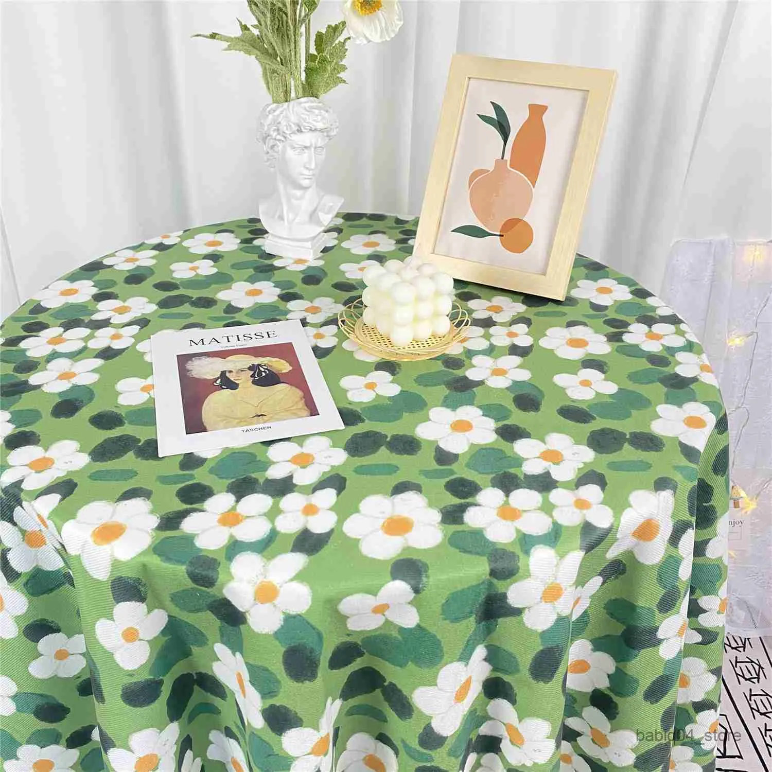 Tafelkleed Kleine Bloemen Tafelkleed Anti Fouling Retro Picknick Doek Achtergrond Decoratie Thuis Achtergrond Doek Bureau Tafelkleed R230727