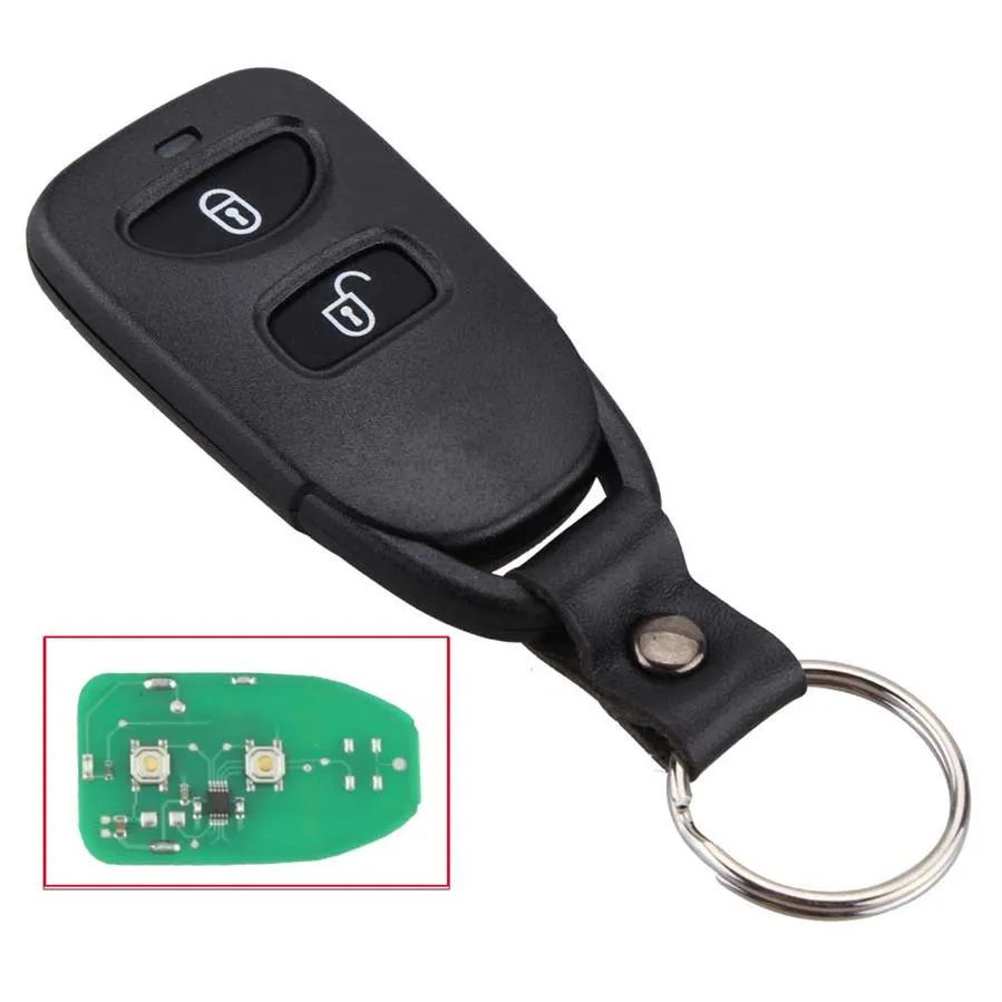 2 1Buttons bil Remote Entry Nyckellös FOB för Hyundai Santa Fe Tucson med 46 Chip224U