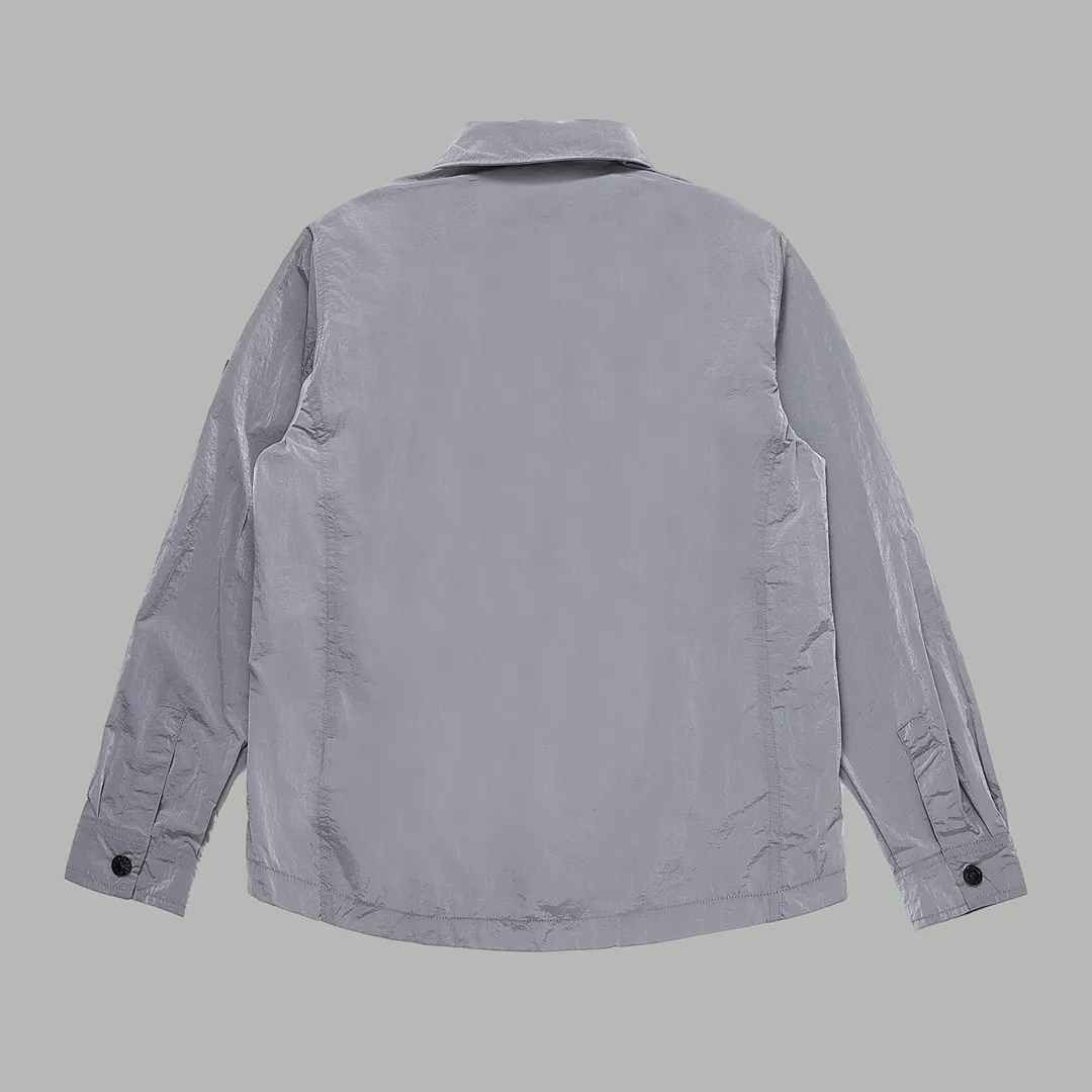 2023 мужские дизайнерские куртки классическая уличная мода рубашка с капюшоном мужская нейлоновый материал вышивка узор рука съемный значок с длинными рукавами2757