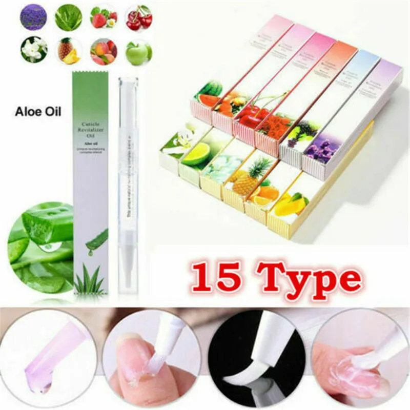 Nail Gel 15pcslot Cuticule Revitalizer Huile Art Outils Soins Traitement Manucure Set Vernis Adoucir Stylo Pour Ongles Humides 230726